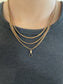 Vintage 14K Yellow Gold Curb Link Longuard Watch Chain Necklace