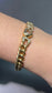 Chopard 18K Yellow Gold 0.39 CTW Happy Diamonds I Love You Curb Link Bracelet