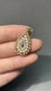 Vintage 14K Gold Seed Pearl and Sapphire Pendant