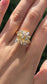 Vintage 14K Gold Diamond Bee En Tremblant Ring