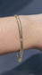 Vintage 14K Yellow Gold 0.30 CTW Diamond Snake Chain Bracelet