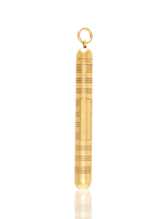 Vintage Tiffany & Co. 14K Gold Mechanical Retractable Pencil Pendant