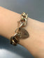 Victorian English 9CT Link Padlock Bracelet