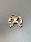 Victorian 14K Gold Seed Pearl Ribbon Bow Charm