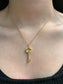 Tiffany & Co. 18K Yellow Gold Atlas Diamond Key Pendant