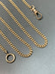 Vintage 14K Gold Curb Link Watch Chain 20”