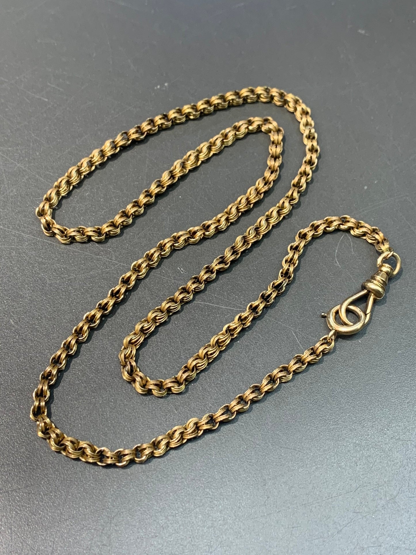 Victorian 14K Gold Belcher Watch Chain