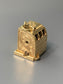 Vintage 14K Gold Three Dimensional Articulate Moveable Slot Machine Charm