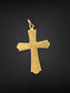 Vintage 14K Gold Enameled Cross Pendant Charm