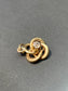 Vintage 14K Gold Diamond Old Cut Diamond Motif Love Knot Charm