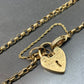 Antique Victorian 14K Gold Padlock Chain Link Bracelet 8.0”