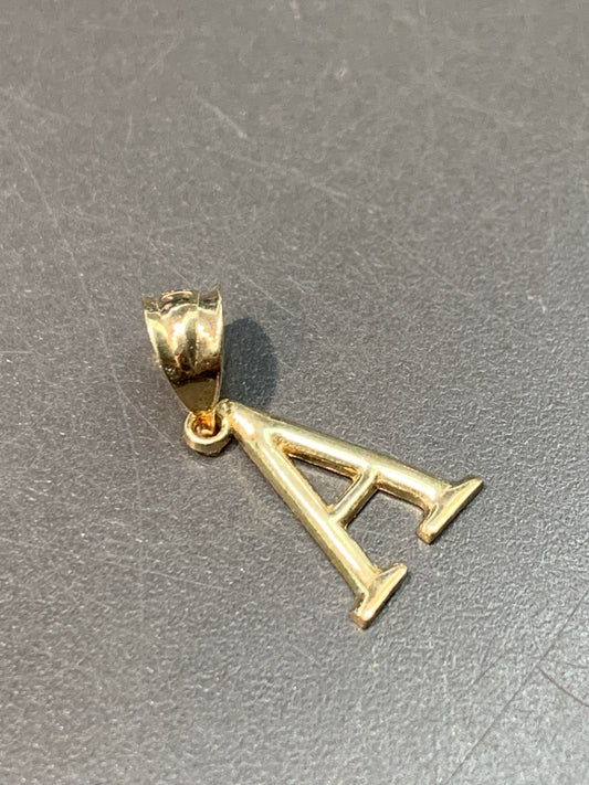 14K Gold “A” Initial Charm