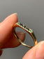 Vintage Enameled Love Emerald Stackable Band