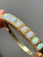 Victorian 14K Gold Opal and Diamond Bracelet