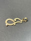 Vintage 14K Gold “J” Cursive Diamond Initial Charm