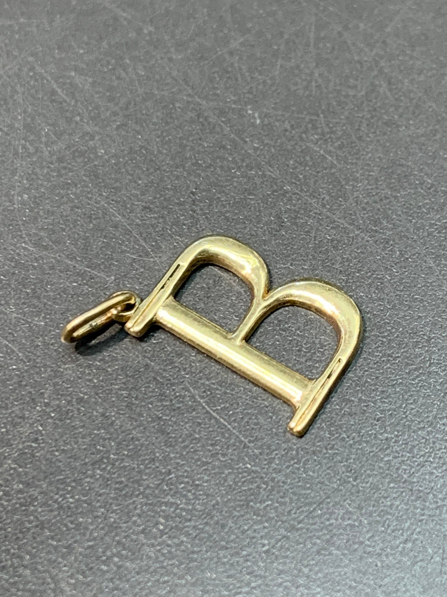 14K Gold “B” Initial Charm