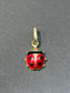 Vintage 14K Gold Enamel Lady Bug Charm