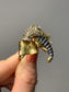 Vintage Champagne Diamond Mother of Pearl and Citrine Elephant Ring