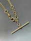 Vintage 14K Gold Albert Curb Link Chain