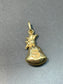 Vintage Italian 14K Gold Large Puffy Money Sack Charm