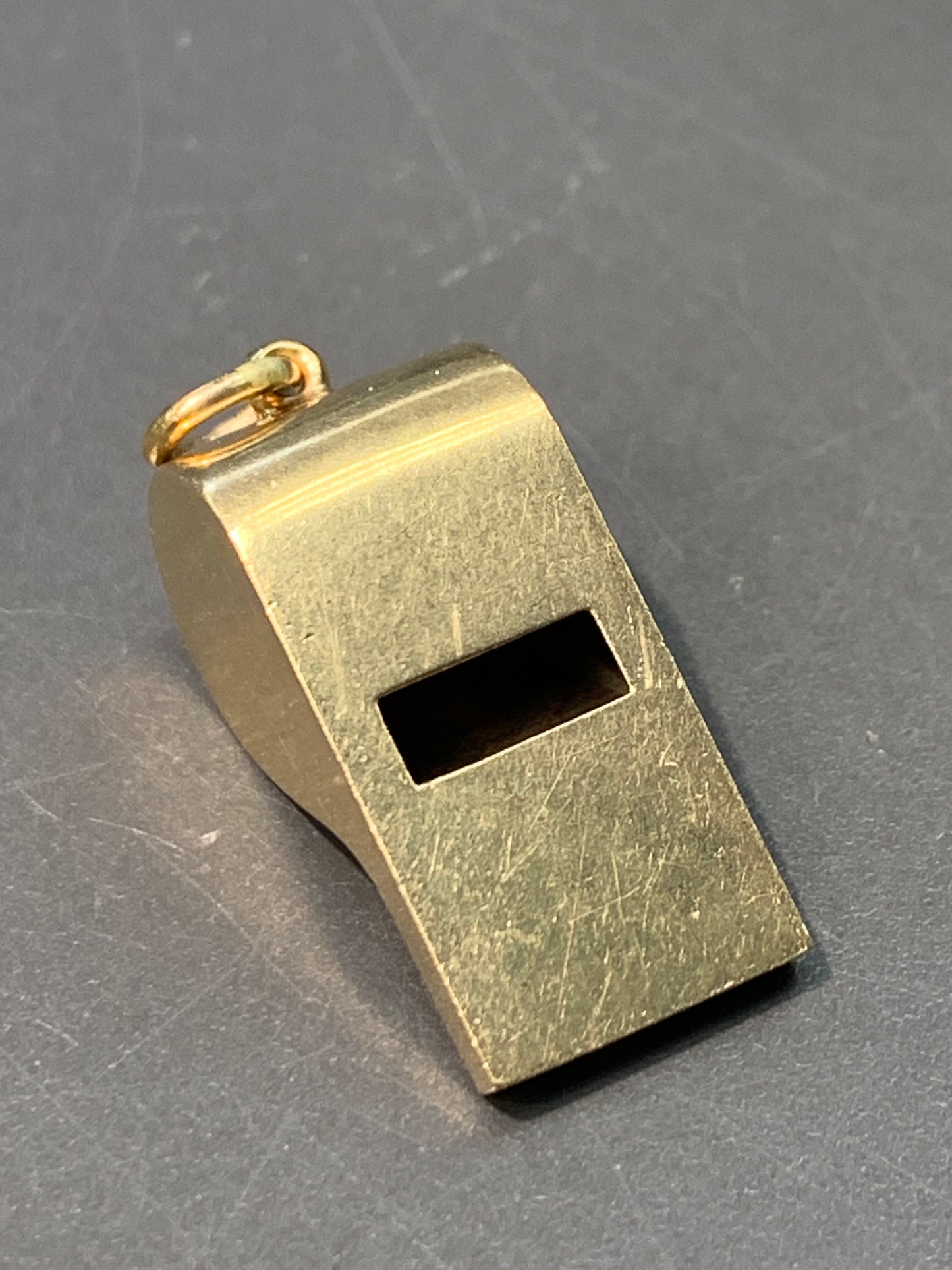 Vintage 14K Gold Whistle Pendant