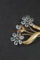 Tiffany &amp; Co. vintage 14k Gold Aquamarine Trois Fleurs Broche