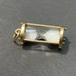 Charme sablier sablier vintage en or jaune 14 carats