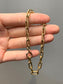 Vintage 14K Gold Biker Chain Bracelet 7.0”