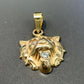 Pendentif lion diamant vintage en or 14 carats