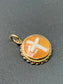 Vintage 14K Gold Cameo Cross Charm