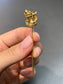 Art Nouveau Alling & Co. 14K Gold Griffin Pearl Stick Pin