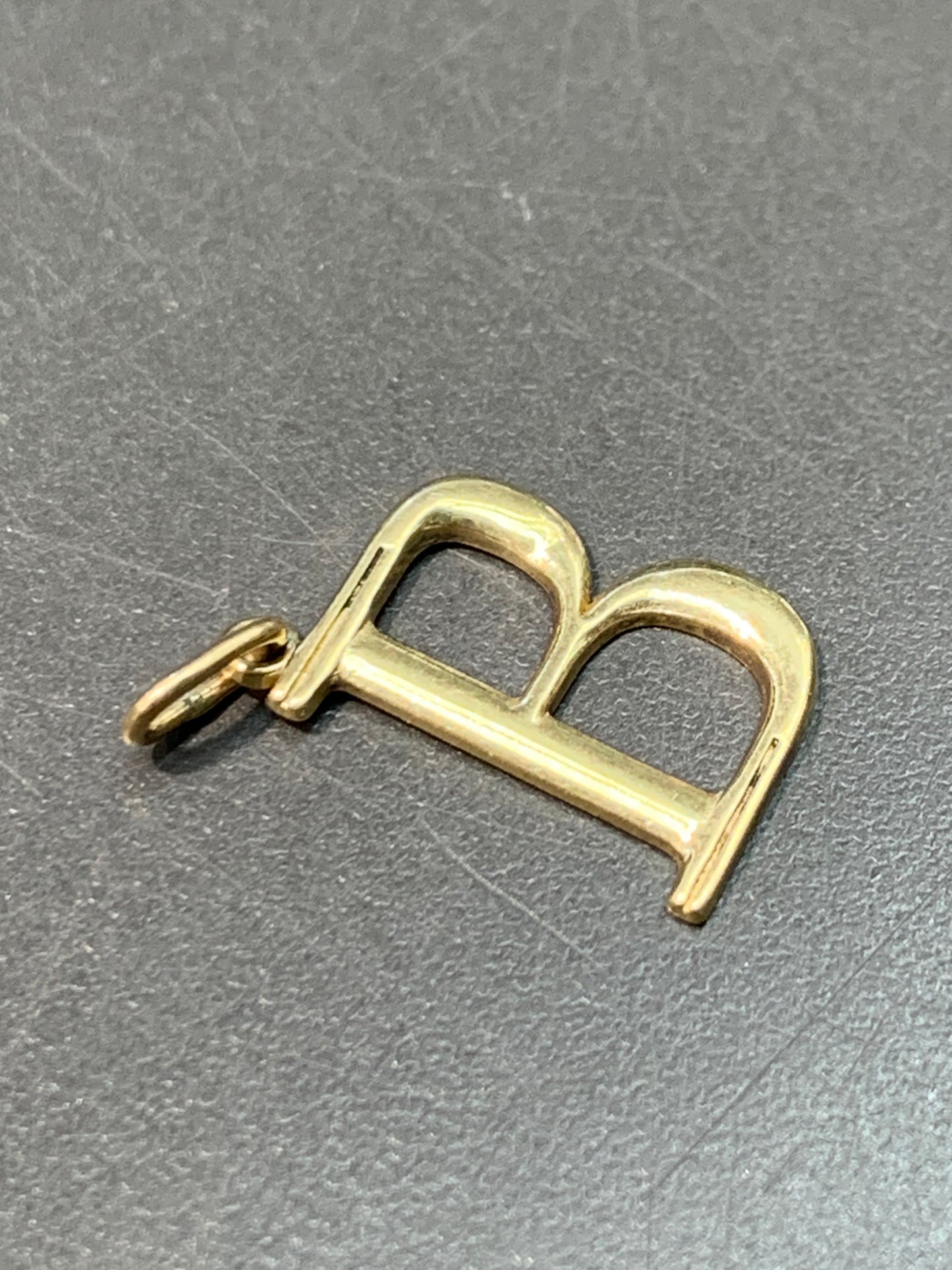 14K Gold “B” Initial Charm