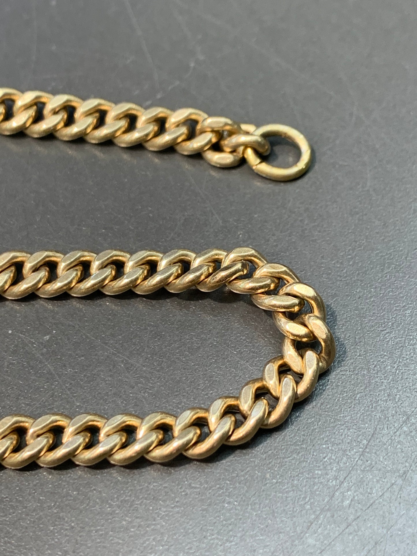 Vintage 14K Gold Curb Link Bracelet