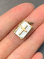 Vintage 14K Gold Mother of Pearl Open Book Lords Prayer Charm