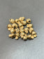 14K Gold Solid Diamond Skull Head Beads