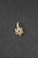 Vintage 14K Gold Ruby Cluster Flower Charm