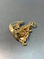 Vintage 14K Yellow Gold Enamel Ship Charm