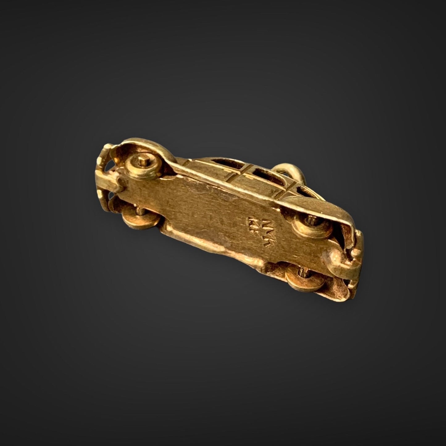 Vintage 14K Gold Articulated Car Charm