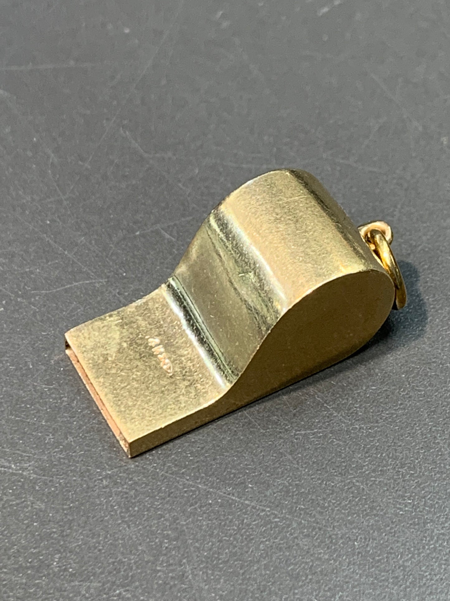 Vintage 14K Gold Whistle Pendant