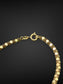 Retro 18K Gold Diamond Cut Popcorn Chain Tassel Necklace