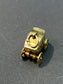 Vintage 14K Yellow Gold Articulated Carriage Charm