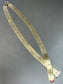 Retro 14K Gold Ruby and Diamond Buckle Belt Necklace