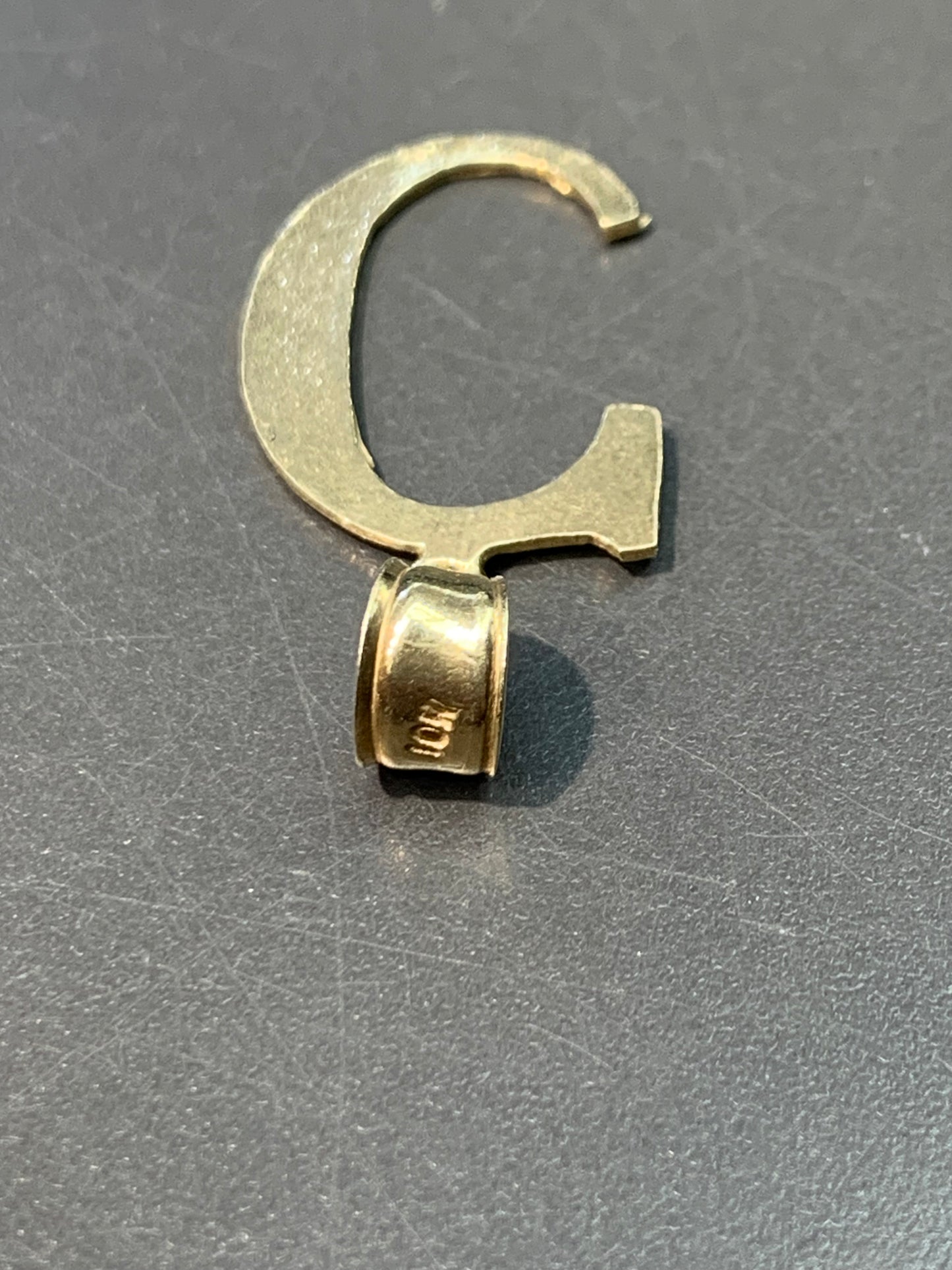 Vintage 10K Gold “C” Motif Initial Charm