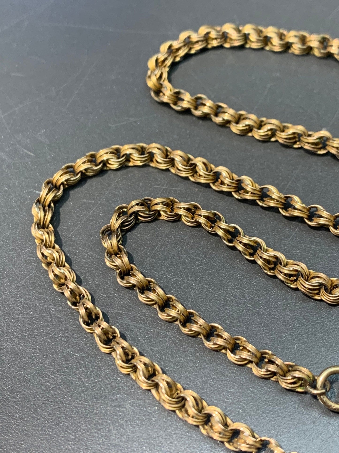 Victorian 14K Gold Belcher Watch Chain