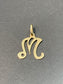 Vintage 14K Gold “M” Initial Charm