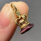 Vintage 14K Yellow Enamel Crown Charm