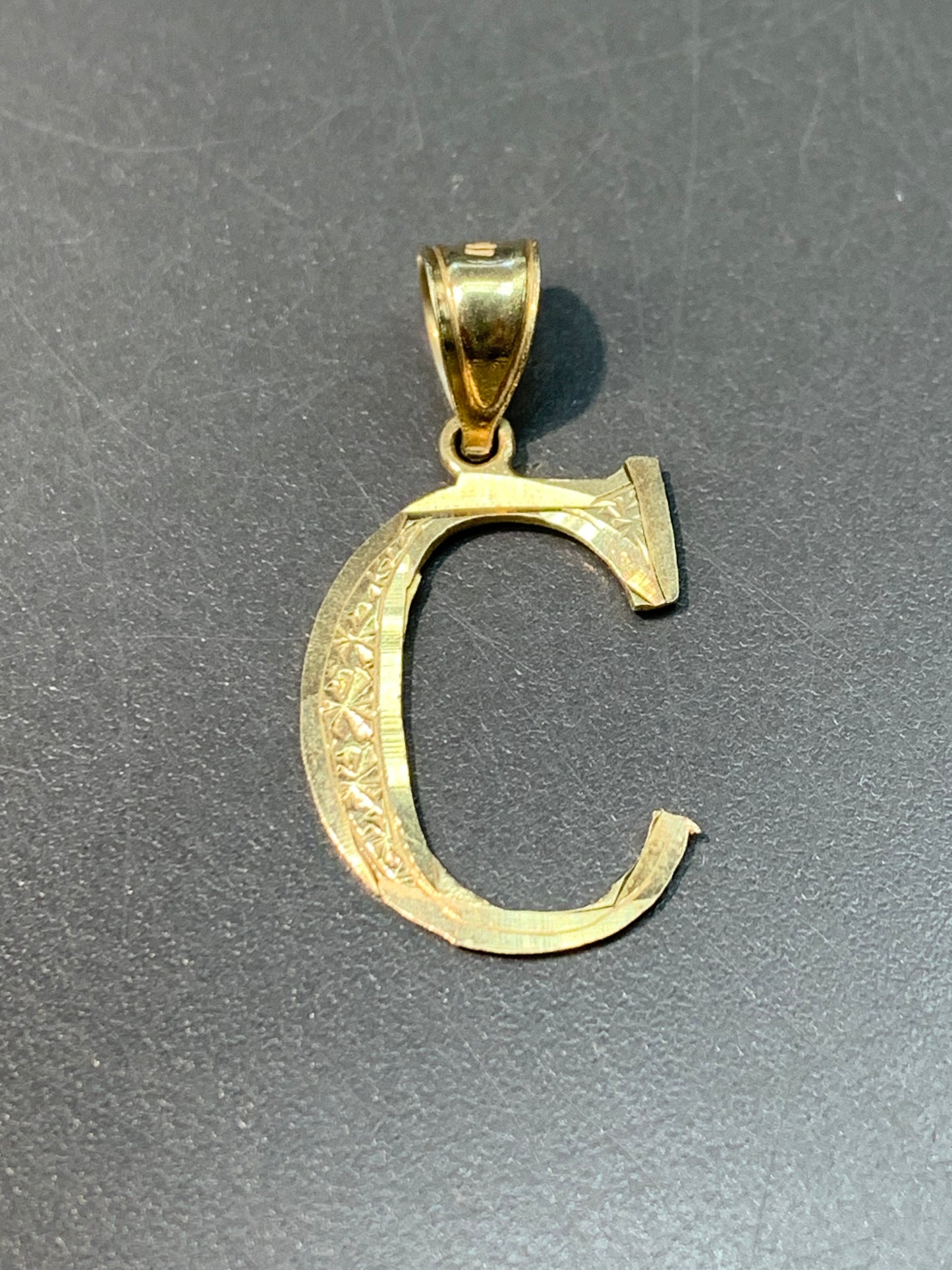 Vintage 10K Gold “C” Motif Initial Charm