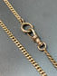 Vintage 14K Gold Curb Link Watch Chain 20”