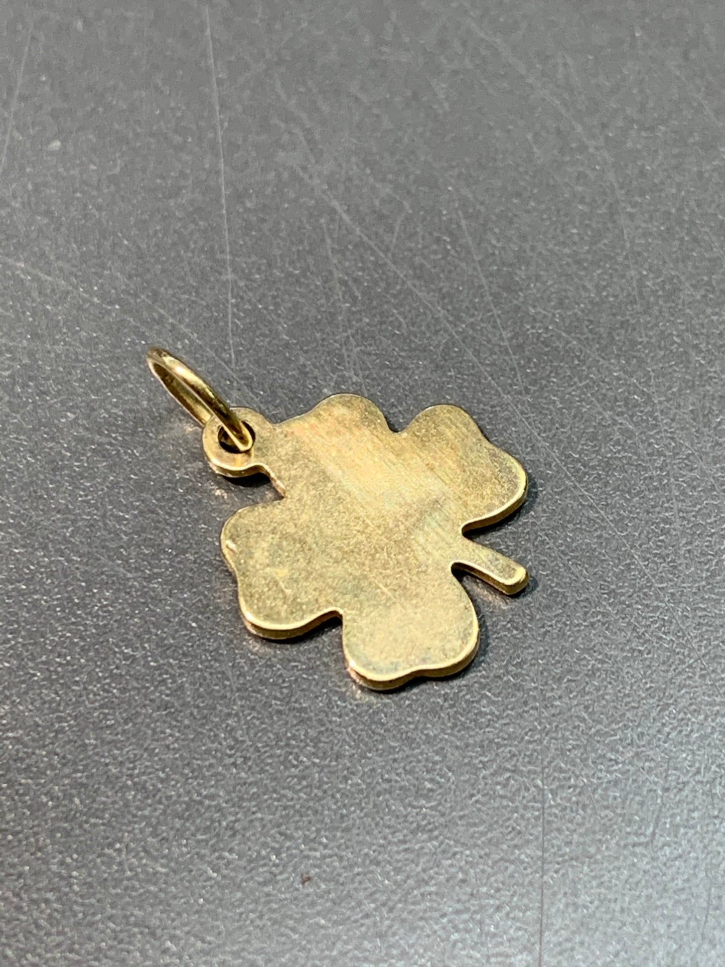 Vintage 14K Gold Four Leaf Clover Charm