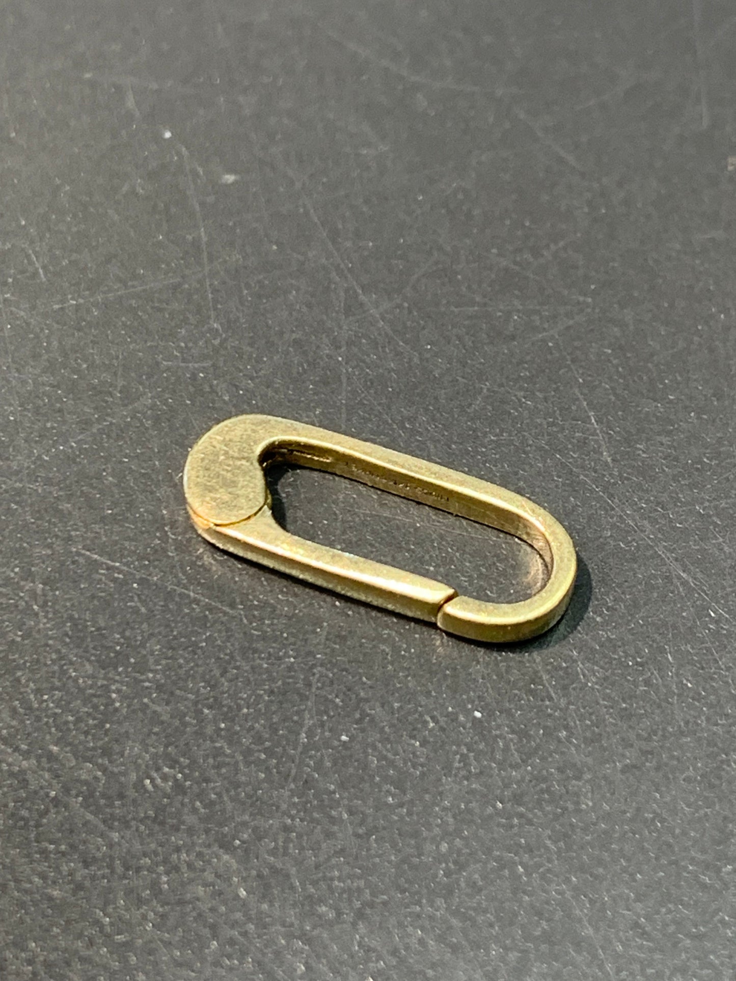 14K Gold Oval Clip Clasp